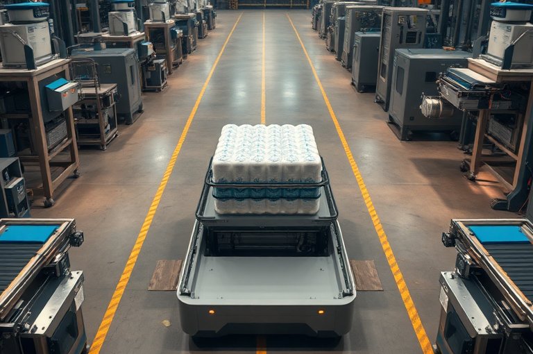 橋式碼垛機(jī)自動化倉儲配送的得力助手